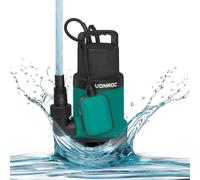 VONROC Pompe Submersible 750W - Eau Propre & Chargée - 14 000 L/h - Flotteur Automatique - Particules 25 mm - Cave, Piscine, Puits, Étang