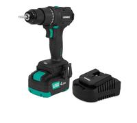 VONROC PRO Perceuse sans fil 20 V - 40 Nm - Moteur sans balais - 17 réglages de couple + mode perceuse - 2 embouts inclus - Batterie 4,0 Ah et chargeur inclus