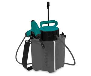 VONROC Pulvérisateur à Pression 5L - Batterie 4V intégrée - Indicateur LED - 2 lances de pulvérisation, Une bandoulière et Un câble de Charge USB Inclus