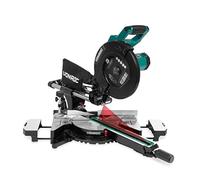 VONROC Scie à Onglet Coulissante 2200W - Lame de Scie Ø 255 mm 48 Dents - Laser, LED, 2 Rallonges de Table Inclus - Scie Multi-Matériaux Coupe De Bois, Aluminium - Vitesse Réglable 3200,4500 tr/min