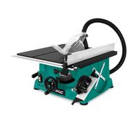VONROC Scie circulaire de table sans support avec rail de guidage 2000 W - Scie de table avec aspiration de poussière 5000 tr/min - Ø 250 mm - Avec guide à onglet et et lame de scie 60T