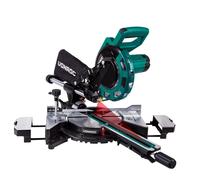 VONROC Scie à Onglet Radiale 2000W - Lame de Scie Ø 216 mm 40 Dents, Largeur de Coupe 340 mm - Laser, LED, 2 Rallonges de Table Inclus - Bras de Guidage à Double Roulement, Précision Planches Larges