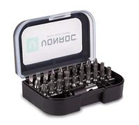 VONROC Set de 31 Mèches VONROC - Embouts de Vissage Magnétiques avec Porte-Mèche Rapide - Boîte de Rangement avec Clip Ceinture - Qualité S2