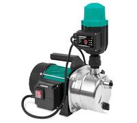 Vonroc Set Pompe à Eau Hydrophore d'Arrosage 1000W, 3500l/h - 4,4bar, Puissance Aspiration 8m - Hauteur max. 44m - Pompe à Eau Électrique Acier Inoxydable - Pompe Légère, Réservoir 19L, Couleur Verte