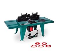 VONROC Table de Fraisage pour Défonceuse Jusqu’à 1800W - Plateau Métal 870 × 335 mm - Diamètre Plaque 155 mm - Guide Parallèle, Jauge à Onglet, Adaptateurs Inclus - Travail Précis Menuiserie