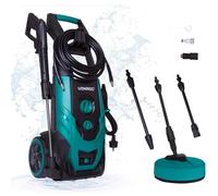 VONROC V22-2 Nettoyeur Haute Pression 2200W 170 Bar - Reservoir de Detergent Reglable - Debit 450Lh, 50 Max. - Tuyau, Pistolet,