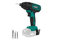 VONROC Visseuse à chocs sans fil 20V - 180 Nm - 6,35 mm (¼”) - Avec embouts de vissage, porte-embout magnétique et adaptateur pour douilles - Sans batterie ni chargeur