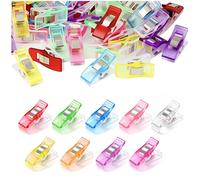 vonsera 100 Pièces Pinces à Coudre pour Tissu, Pince Couture Multifonction en Plastique Outils de Couture Légers pour Quilting à la Main Maintenir Les Couches De Tissu Ensemble