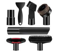 Vonsera 7 Pièces Embout Aspirateur 32-35 mm, Universel Accessoires pour Aspirateurs, Kit d'accessoires pour aspirateur compatible avec Kärcher, Miele, Bosch et Siemens