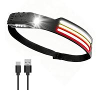 vonsera Lampe Frontale LED 3000 Lumens Rechargeable avec Détecteur de Mouvement, étanche IPX5, Faisceau Large 230° - Lampe Frontale Légère pour Camping, Randonnée, Pêche, Jogging, Vélo