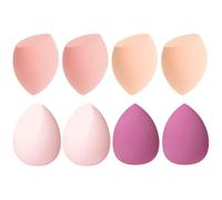vonsera Lot de 8 Éponges de Maquillage, Éponges Blender Make-up, 3 Formes d’éponges Beauté pour Fond de Teint Liquide & Compact, Set d’éponges Maquillage pour Correcteur & BB Crème