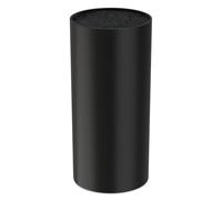 Vonsera Bloc Couteaux Cuisine, Porte Couteau Vide avec Lattes Flexibles, Universel Range Couteaux de Cuisine pour 8 Couteaux de Toutes Sortes, Noir, 22 x 11 x 11cm