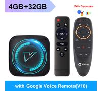 VONTAR-Boîtier TV H618 Allwinner H618,Android 12,Cortex A53,Prend en Charge les Vidéos 8K,4K HDR10 + BT4.0,Wifi,Google Voice,pour Touriste,4 Go 32 Go - Type 4G 32G G10 Voice