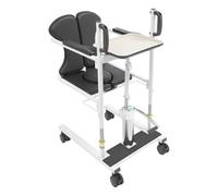 VonVVer Ascenseur hydraulique pour patient - Charge maximale de 150 kg - Hauteur réglable de 20 cm - Chaise de toilette avec 4 roulettes freinées - Chaise de soins pour personnes âgées, handicapés