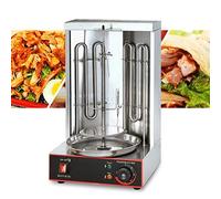 VonVVer Barbecue électrique à kebab 3000 W - Barbecue à poulet vertical avec tournebroche, barbecue à chachlyk 50-300 °C, température réglable, barbecue électrique, barbecue, barbecue de table en