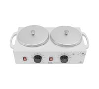 VonVVer Chauffe-cire électrique 1 l - 200 W - Température réglable de 0 à 100 °C - Double pot - Blanc