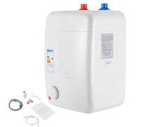 VonVVer Chauffe-eau 5 l - Petit chauffe-eau 1500 W - Chauffe-eau sous évier 30-75 °C - Résistant à la pression - 0,7 Mpa - 23 x 21 x 36 cm