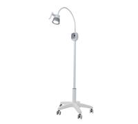 VonVVer Lampe d'examen médicale LED 12 W à intensité variable 5000-6000 K avec 5 roues silencieuses et freins - 7500 Lux Luminaire d'examen pour clinique dentaire, chirurgie et vétérinaire avec 70 cm