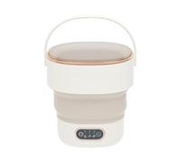 VonVVer Mini machine à laver portable pliable 13 l, machine à laver mobile avec 3 programmes et fonction ozone, machine à laver de voyage avec égouttoir pour sous-vêtements et vêtements de bébé (blanc