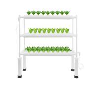 VonVVer Système de culture hydroponique 108 trous à 3 niveaux, avec minuterie et pompe, systèmes de culture de plantes sans terre pour balcon, jardin, intérieur, kit de croissance hydroponique