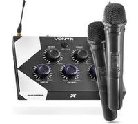 Vonyx AV510 Ensemble Karaoké Pro avec Microphones - Noir, Micro Karaoke, Micro sans Fil, Micro Bluetooth, Idéal pour Animer Les Karaokés Lors de Vos Soirées afin de Profiter d'un Son de Qualité