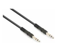 Vonyx Câble Audio Cordon Jack 6,35 Stéréo/Jack 6,35 Stéréo - 3m Noir