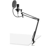 Vonyx CMS300B - Microphone Streaming avec bras articulé - Noir Noir G