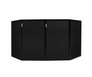 Vonyx DB2/DB2B Toile de Remplacement Façade en Lycra Noir, Dépliable et Facile à Installer, Dissimule l'Equipement DJ, Lavable, avec des Bandes Scratch, Idéale pour Equiper Un DJ
