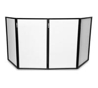 Vonyx DB2 - DJ façade en lycra blanc, écran DJ dépliable et facile à installer, dissimule l'équipement DJ