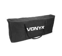Vonyx Stand DJ DB3 Pro – Pupitre, écrans, sacoches, léger et robuste, éclairable