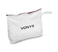 VONYX DB5 Toile de Remplacement pour Cabine DJ DB5 - Blanc, avec Bande Scratch, Lavable, Pliable, Ignifuge, avec Housse pour Le Transport