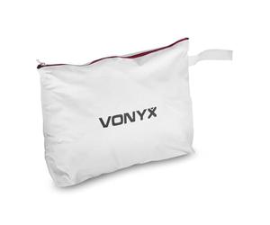 VONYX DB5 Toile de Remplacement pour Cabine DJ DB5 - Blanc, avec Bande Scratch, Lavable, Pliable, Ignifuge, avec Housse pour Le Transport
