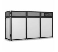 Vonyx DBA200 - Pupitre DJ Pliable 2m avec Housses Lycra et Housse de Transport - Table DJ Large et Robuste pour Prestations