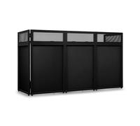 Vonyx DBA200 Pupitre DJ Pro Pliable 2m - Table DJ Portable avec Housses Lycra et Housse de Transport - Stand DJ Large pour Set, Contrôleur, Mixeur