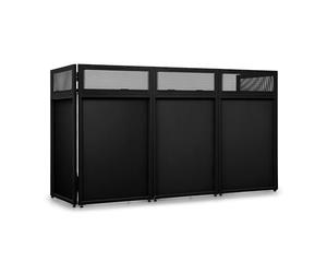 Vonyx DBA200 Pupitre DJ Pro Pliable 2m - Table DJ Portable avec Housses Lycra et Housse de Transport - Stand DJ Large pour Set, Contrôleur, Mixeur