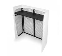 Vonyx DBC105 DJ Booth Pliable Noir - Table DJ Portable avec Housse de Transport et Housses Lycra - Support 25 kg pour Contrôleur, Platines et Mixeur