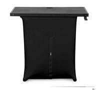 Vonyx DBE100 - Table DJ Portable Pupitre Pliable 1m avec Housses Lycra et Housse de Transport - Support Stable pour Équipement DJ