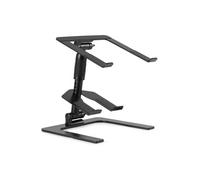 VONYX DJLC2 Support Ordinateur Portable Réglable en Hauteur - Noir, Plateau Amovible, Jusqu’à 15 kg, 26 à 36 cm, Un Support Idéal pour Les DJs et Les Professionnels du Son