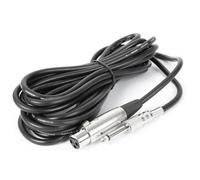 VONYX DM57A Microphone Dynamique Professionnel - Noir, Cordon de 5 Mètres, Connecteurs (XLR - Jack 6,3) - Impédance : 600 Ohms, Filtre Anti-Pop Intégré