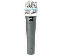 VONYX DM57A Microphone Dynamique Professionnel - Noir, Cordon de 5 Mètres, Connecteurs (XLR - Jack 6,3) - Impédance : 600 Ohms, Filtre Anti-Pop Intégré