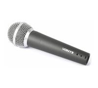 VONYX DM58 Microphone Dynamique Professionnel - Noir, Cordon de 5 Mètres, Connecteurs (XLR - Jack 6,3) - Impédance : 600 Ohms, Filtre Anti-Pop Intégré