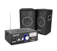 VONYX Enceintes SL6 avec Amplificateur AV-360 et Câbles