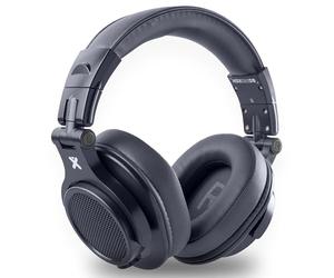 VONYX HDX120DB Casque DJ Bleu, Casque Audio Filaire Pliable avec Sac de Transport, Casque pour Mix Monitoring Home Studio Confortable