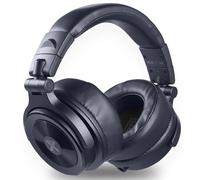 VONYX HDX200DB Casque DJ Premium Bleu, Casque Audio Filaire Pro avec Sac de Transport, Casque Mix Monitoring Studio 50 mm