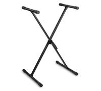 Vonyx Support pour clavier KBS01 – Fixation verrouillage rapide, barres 36 cm, antidérapant Noir