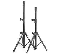 Vonyx Pieds d'enceintes LS02K – Réglables 66–115 cm, Charge max 20 kg, Noir, livrés par paire