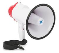 Vonyx Mégaphone MEG020 20W Compact – Jusqu'à 700 m, enregistrement, sirène, poignée avec dragonne