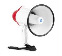 VONYX MEG020 Mégaphone Compact 20W, Idéal pour Manifestations et Matchs Sportifs - Jusqu’à 700 Mètres, Fonctions Enregistrement et Sirène, Poignée avec Dragonne, Réglage du Volume