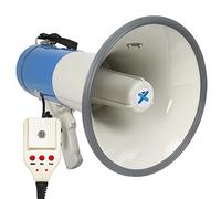 VONYX MEG060 Mégaphone Professionnel 60W, Idéal Manifestations et Matchs Sportifs - Portée jusqu'à 1,2 km, Longue Autonomie, Micro Main, Bandoulière Incluse, Lecteur MP3