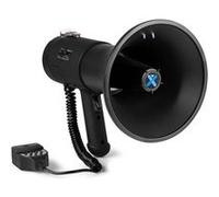 Vonyx Mégaphone MEG075 75W – Portée 1,3 km, Micro main, Bluetooth & MP3, Poignée avec dragonne